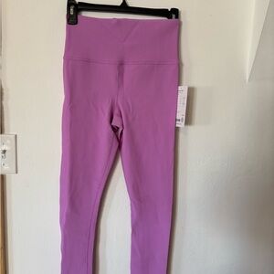 Athleta Purple Ribbed High-Waist Leggings